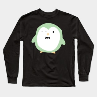 Penguin with Bowtie Long Sleeve T-Shirt